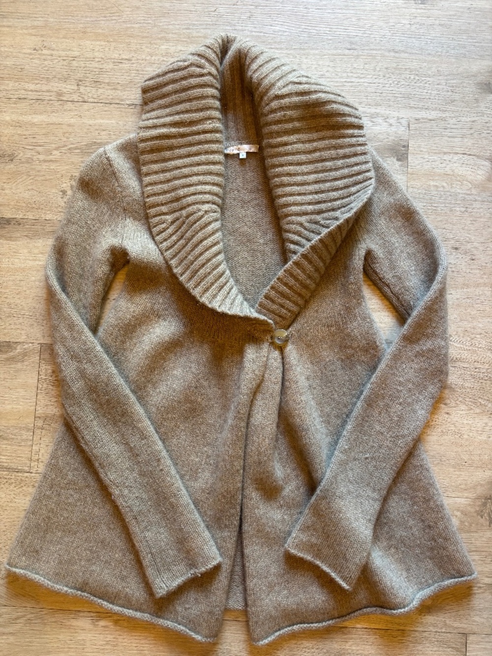 Vince cashmere wool blend cardigan shawl collar